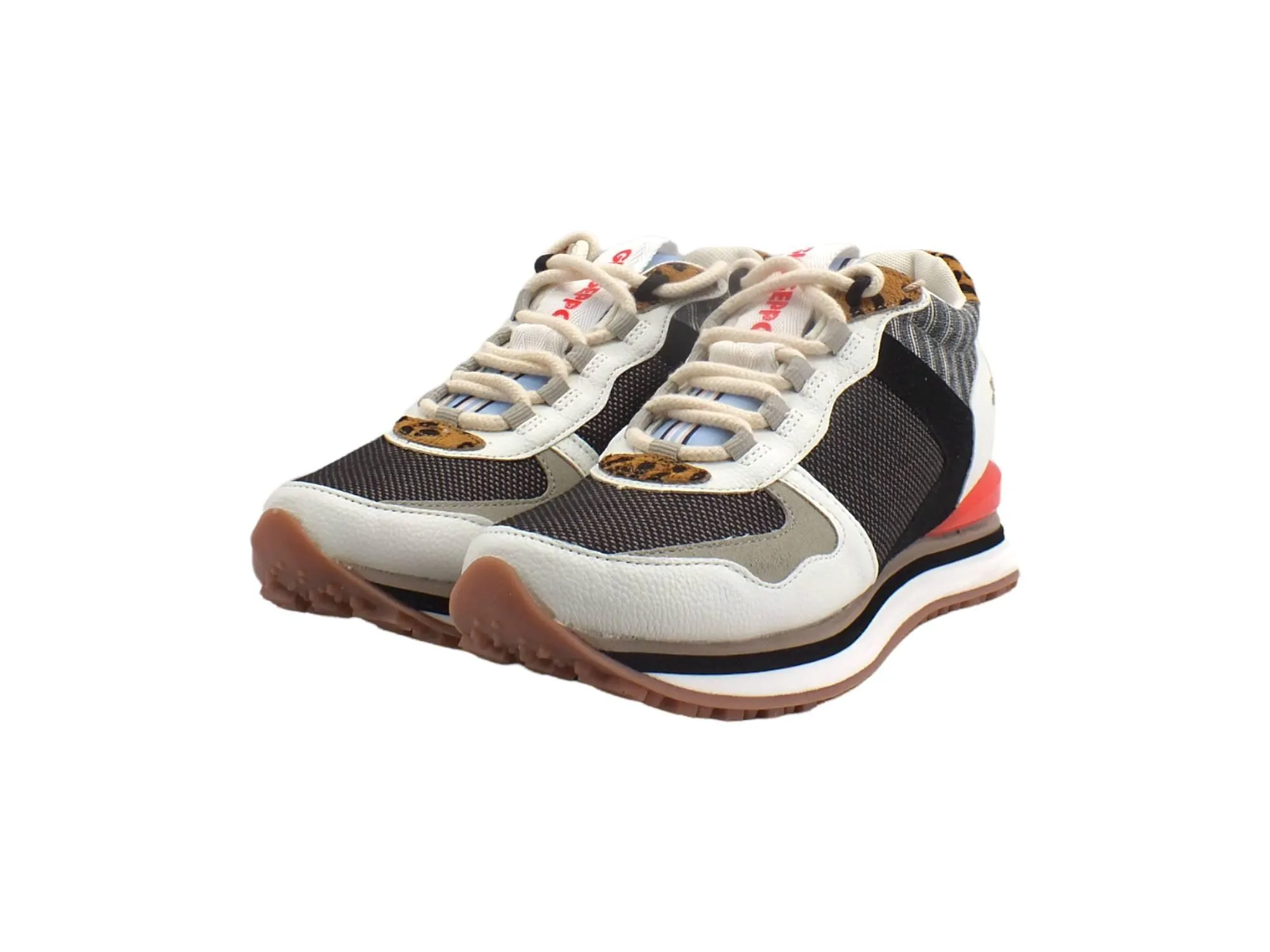 GIOSEPPO Mentana Running Sneaker Donna Intrecci Multi White 65398