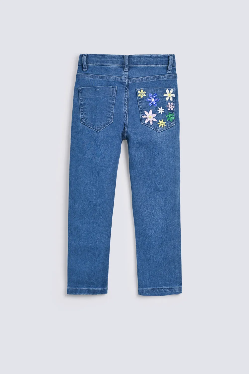 GIRLS EMBROIDERED DENIM