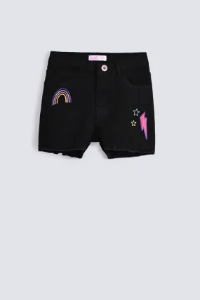 GIRLS EMBROIDERED SHORTS