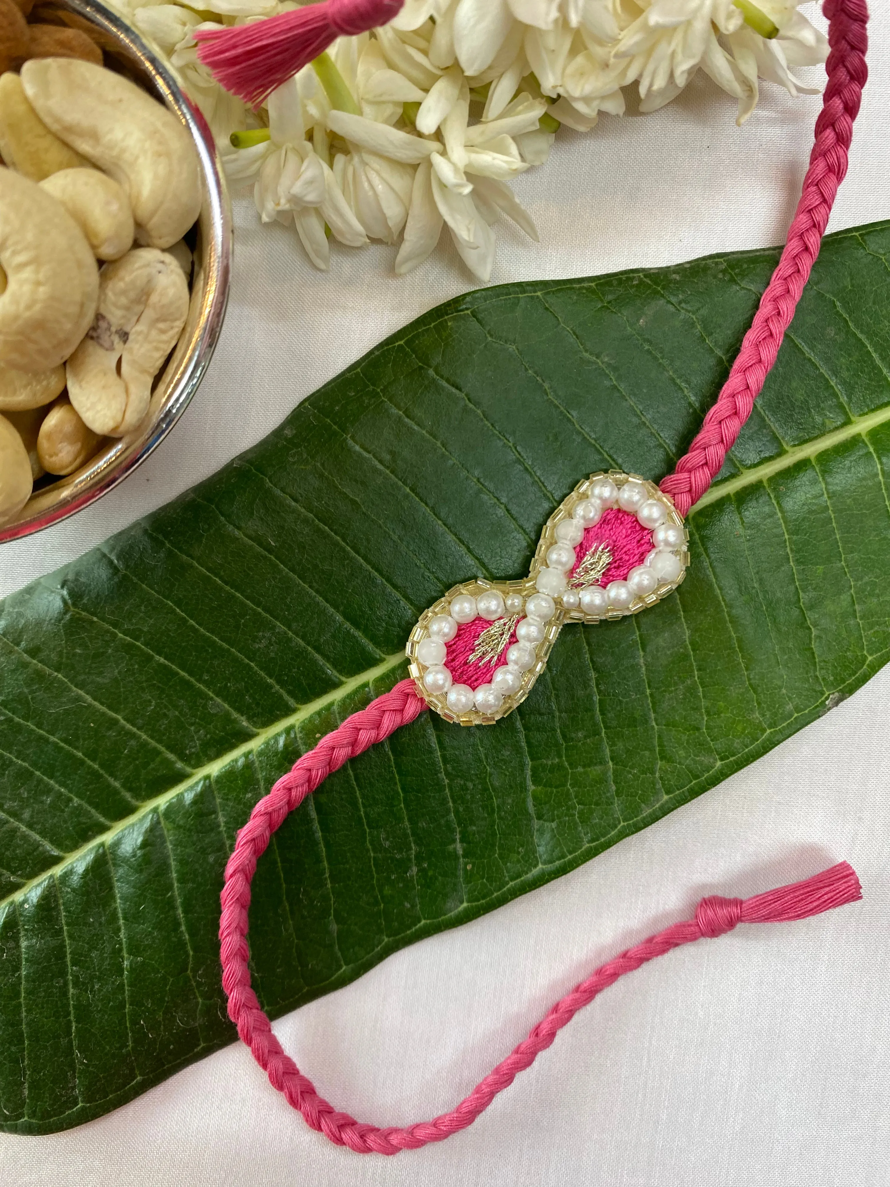 Infinity Embroidered rakhi