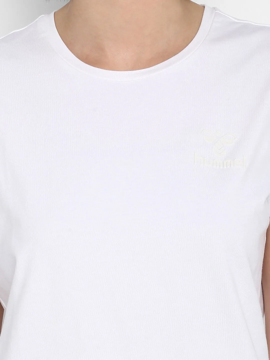 Isobella Women Cotton White T-Shirt