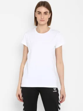 Isobella Women Cotton White T-Shirt