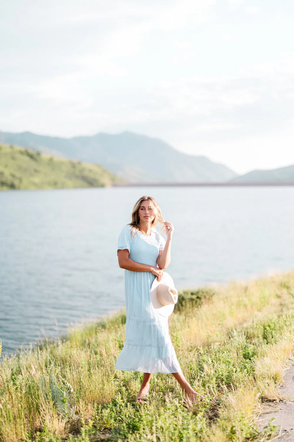 Kanyan Powder Blue Maxi Dress