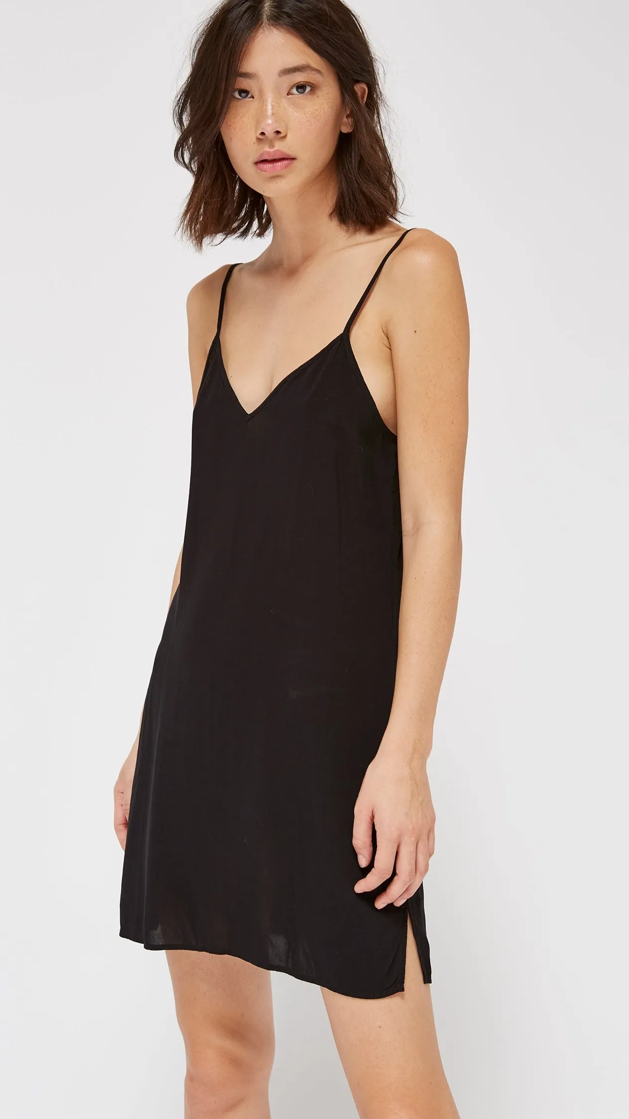 Lacausa V Slip Dress in Tar