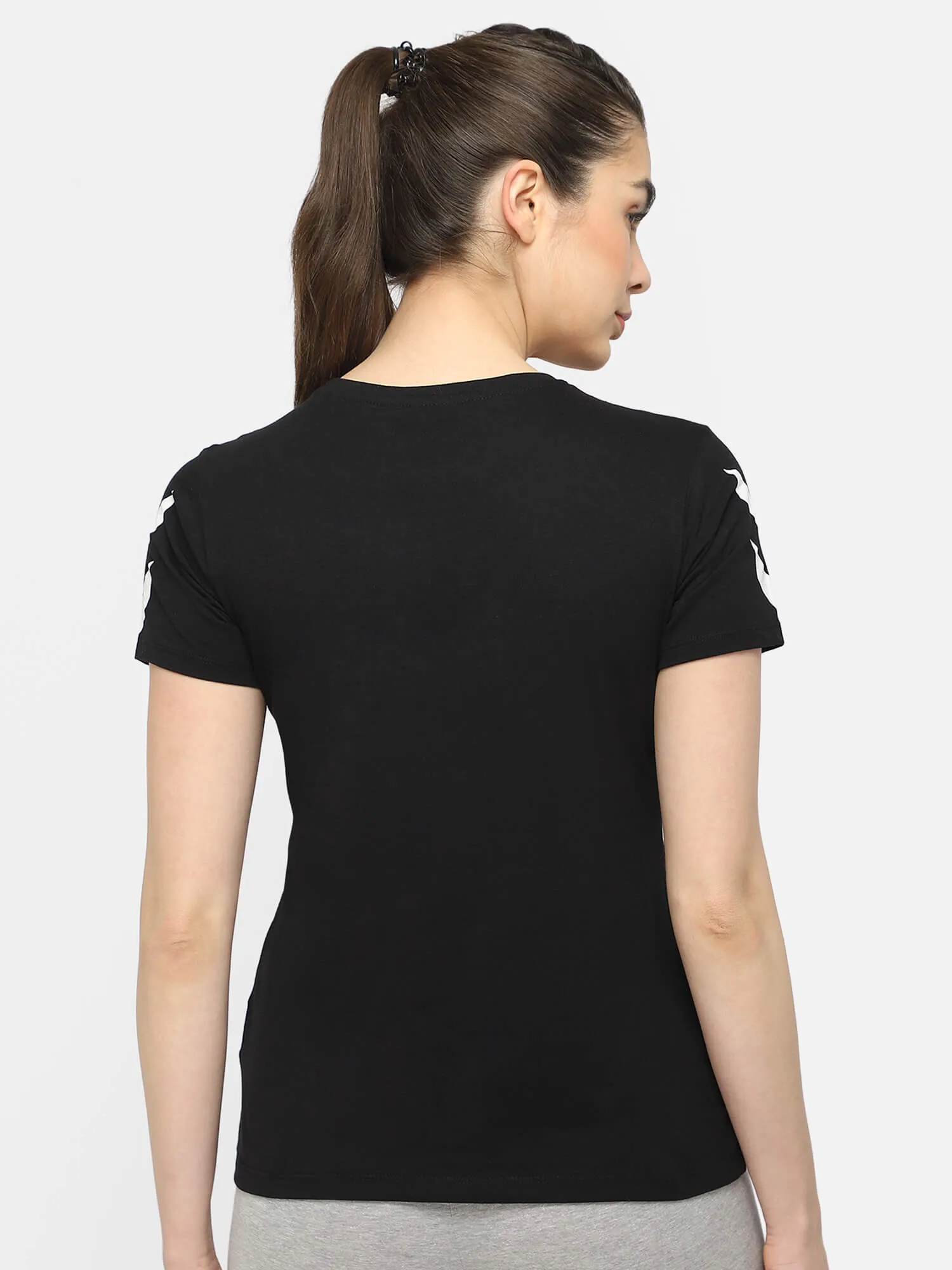 Legacy Women Cotton Black T-Shirt