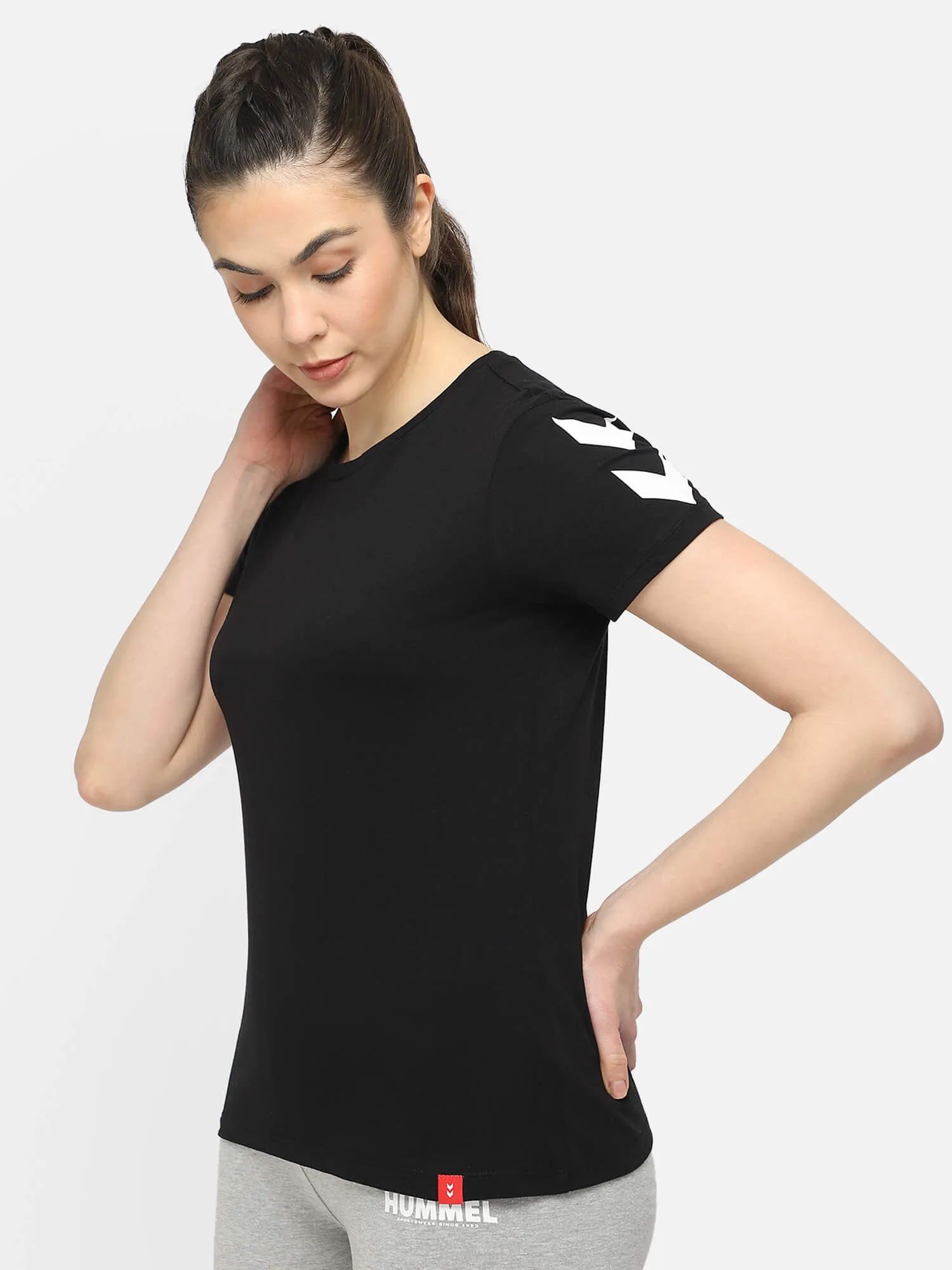 Legacy Women Cotton Black T-Shirt