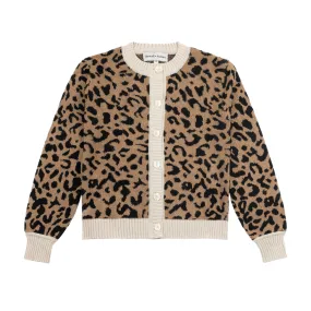 Leopard Print Cotton Cardigan