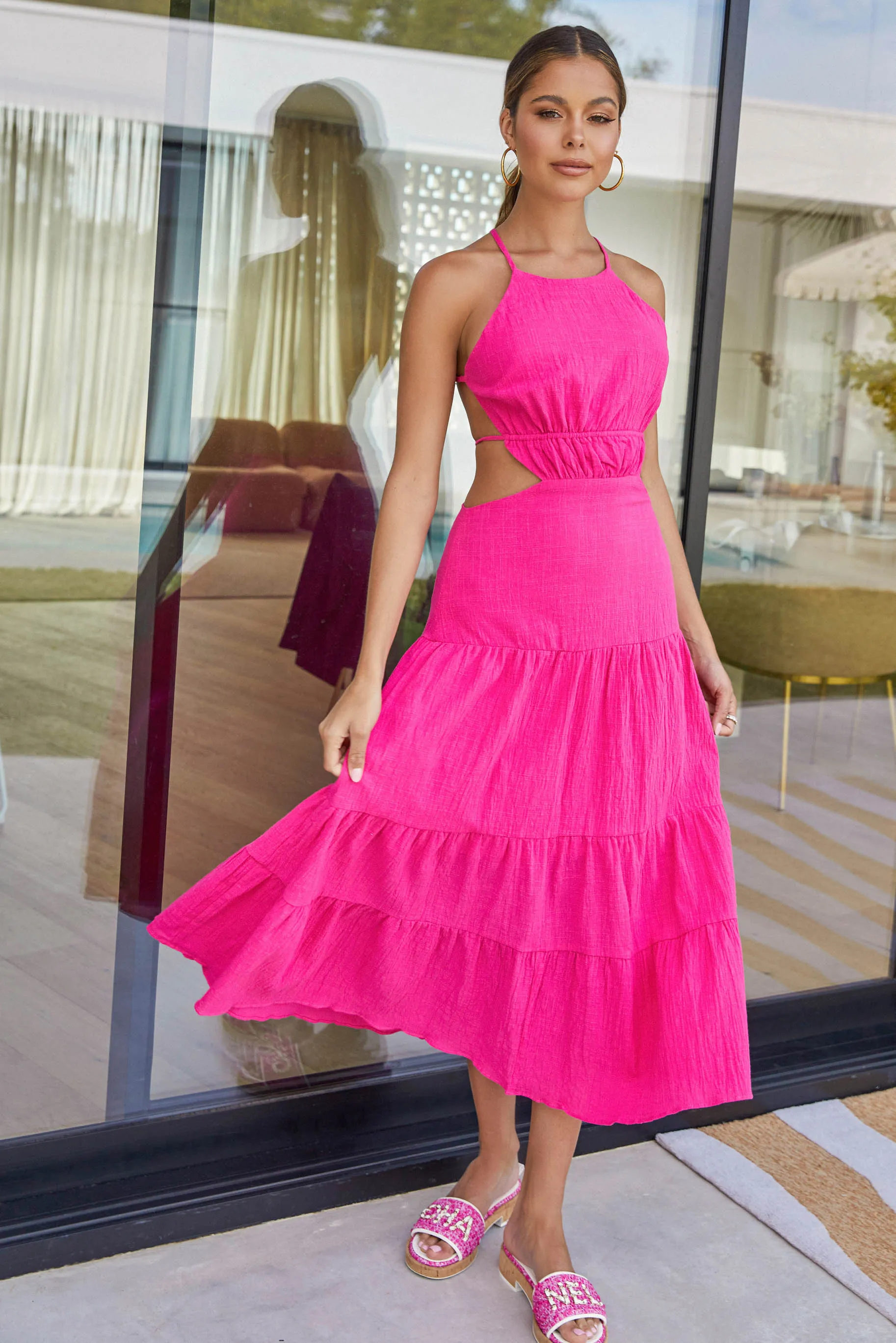 Matia Dress / Fuchsia