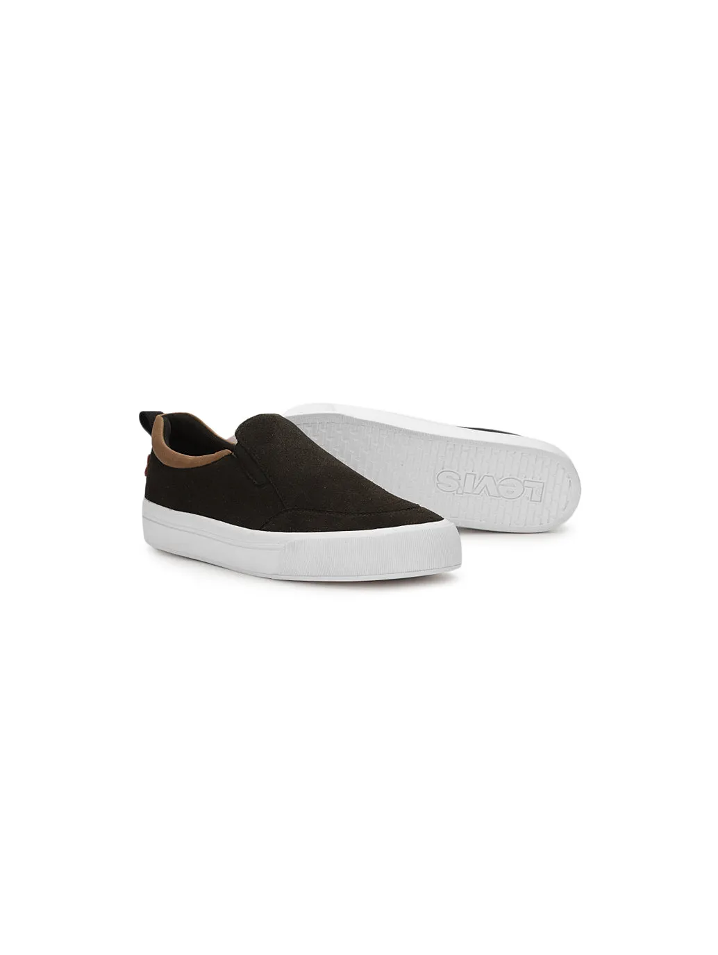 Men's Alps Black Casual Slip On