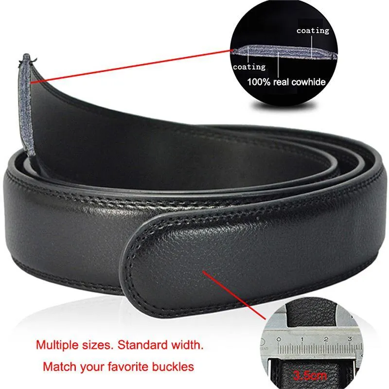 Men's Genuine Leather Adjustable Casual Belt