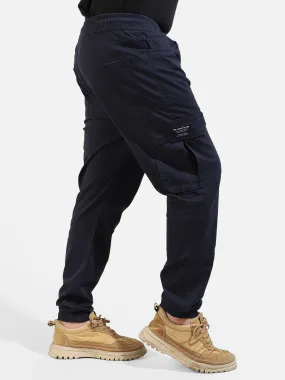 Navy Cotton Twill Cargo