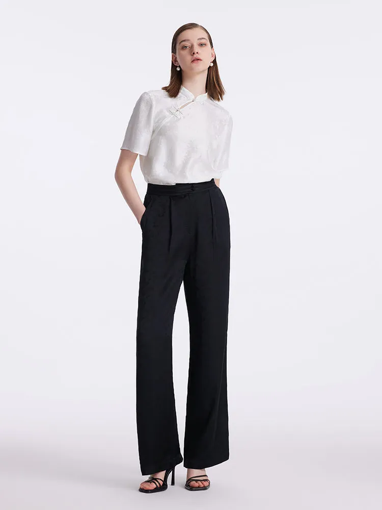 New Chinese-Style Full Length Women Pants