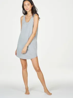 Organic Cotton Essential Slip Dress - Grey Marl