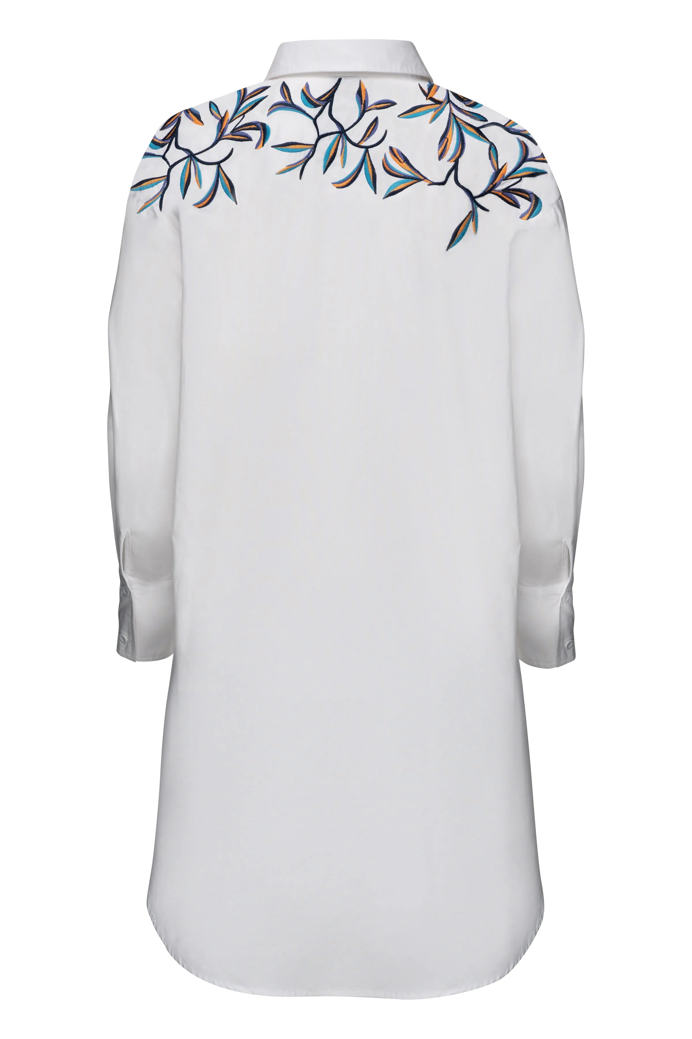 Palm Embroidered Blouse