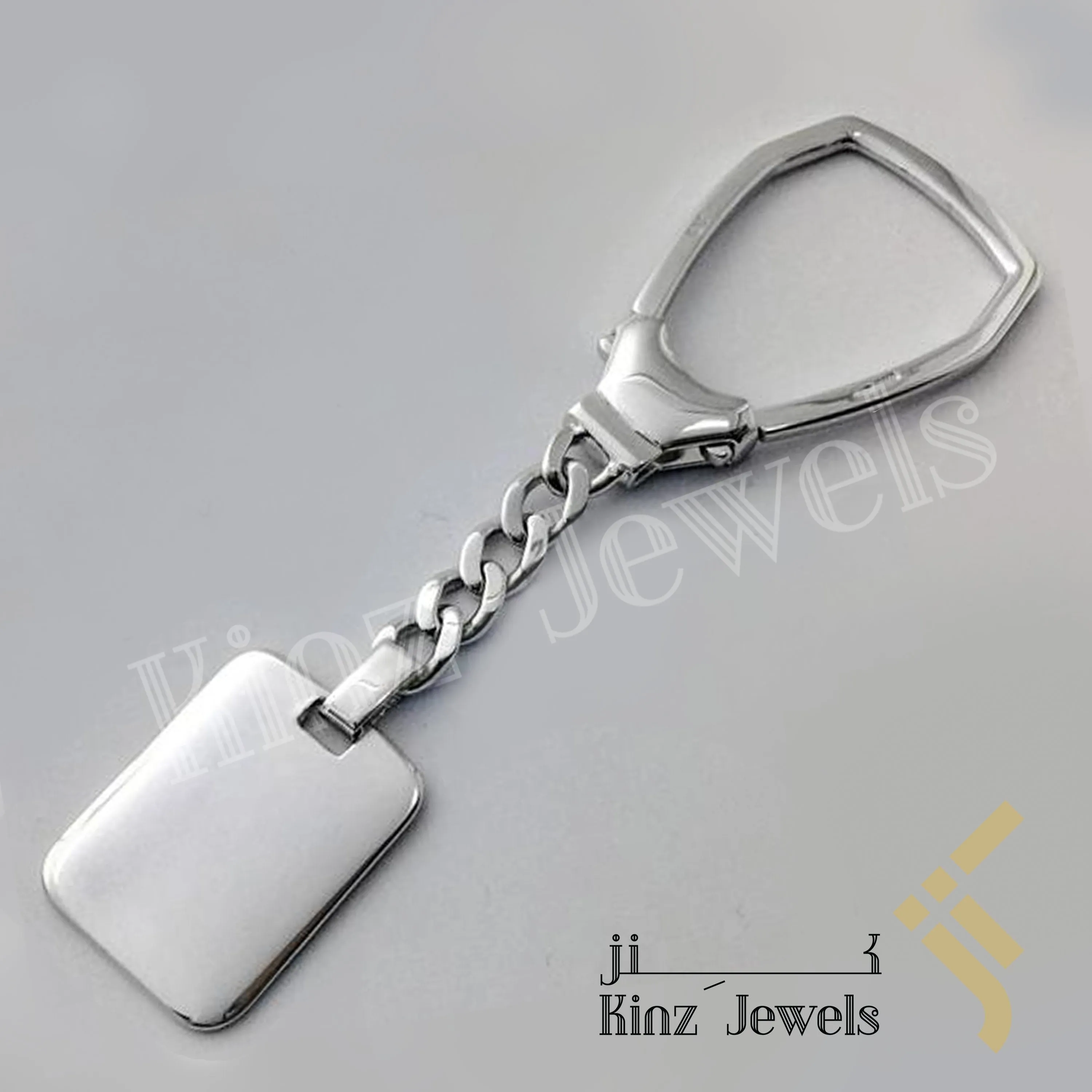 Personalized Italian Premium Silver Basic Elegant