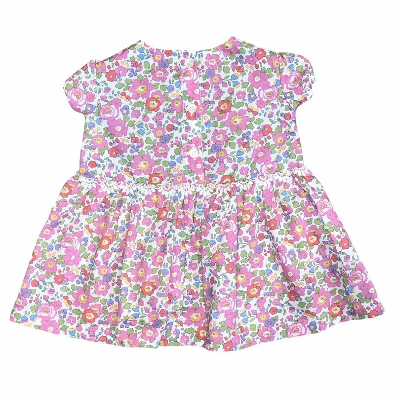 Pink Pansy Cotton Dress