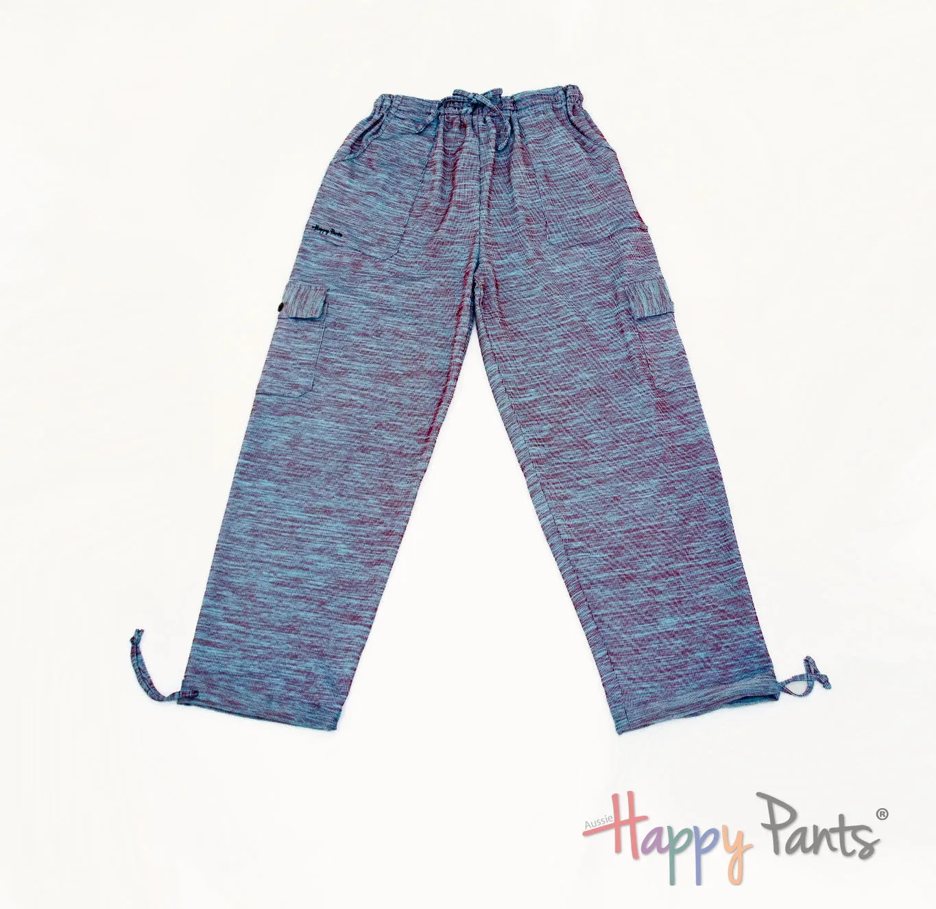 Sea Breeze Blue Women Happy Pants