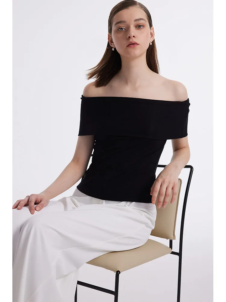 Slim Off Shoulder Women Top