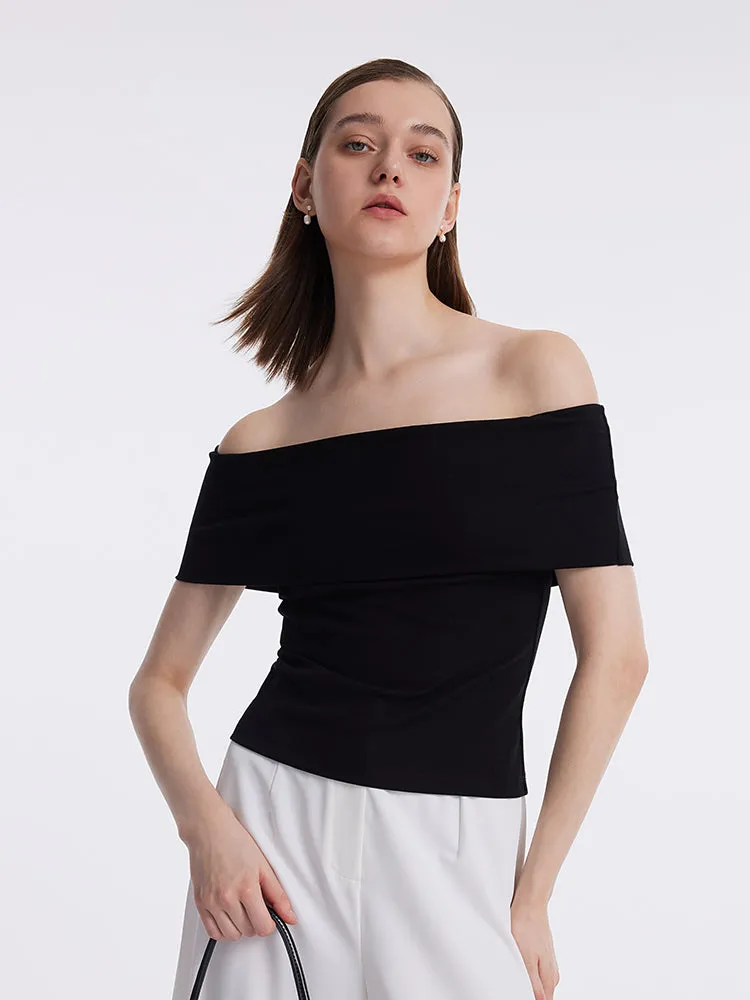 Slim Off Shoulder Women Top