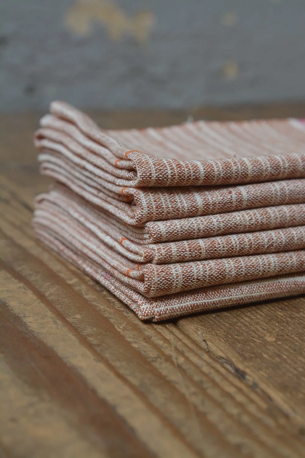 Tan Handwoven Cotton Handkerchiefs