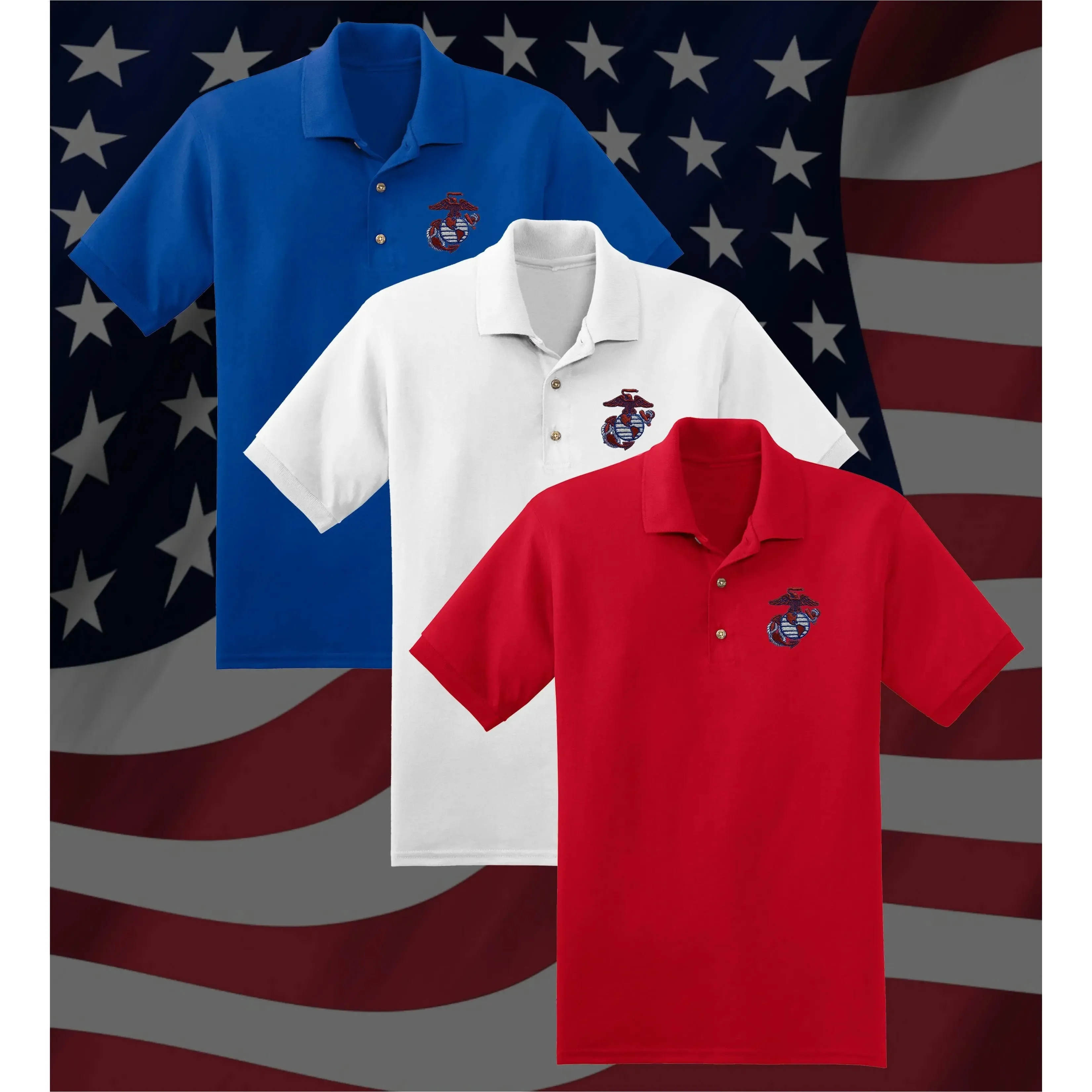 USA EGA Embroidered Polo