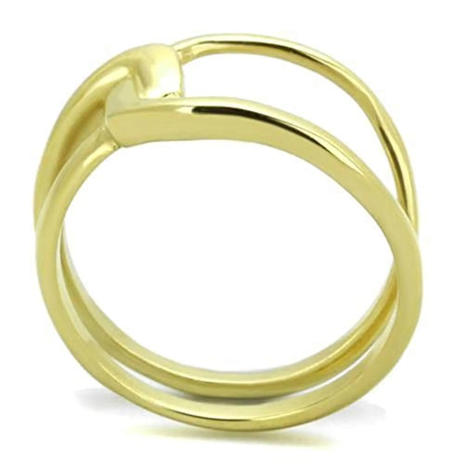 WildKlass Stainless Steel Ring IP Gold Women