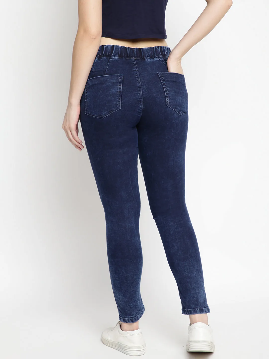 Women Dark Blue Denim Jegging