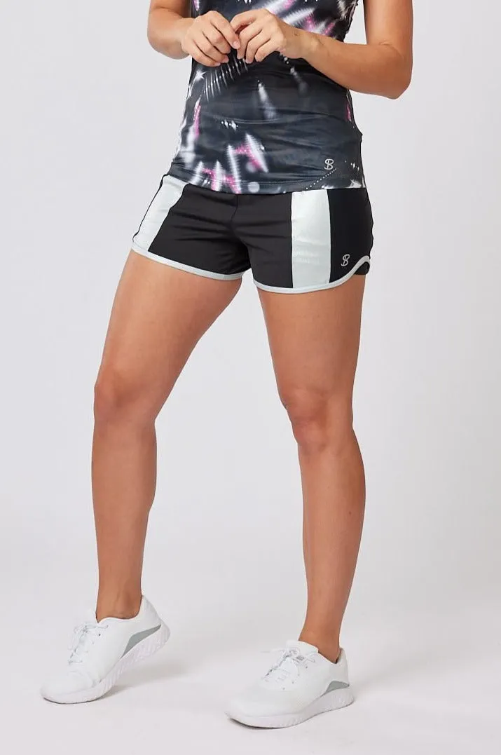 Women Tennis Shorts - Magic Lights